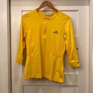 Adidas by Stella McCartney athletic quarter zip. Size M. Yellow